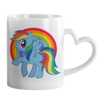 My Little Pony, Mug heart handle, ceramic, 330ml