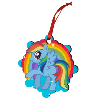 My Little Pony, Στολίδι Χριστουγεννιάτικο στολίδι snowflake ξύλινο 7.5cm