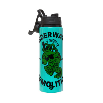 Underwater Demolition, Μεταλλικό παγούρι νερού με καπάκι ασφαλείας, αλουμινίου 850ml