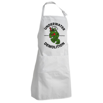 Underwater Demolition, Adult Chef Apron (with sliders and 2 pockets)