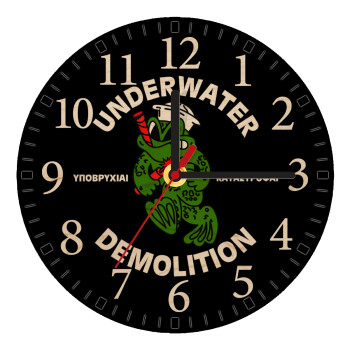 Underwater Demolition, Ρολόι τοίχου ξύλινο plywood (20cm)