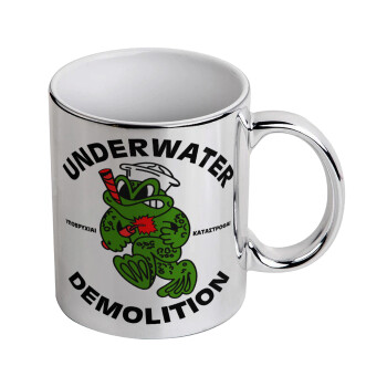 Underwater Demolition, Κούπα κεραμική, ασημένια καθρέπτης, 330ml