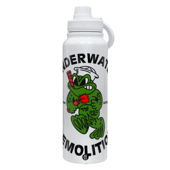 Underwater Demolition, Θερμός 1L Ανοξείδωτο με Βάση Κινητού & Διπλά Τοιχώματα