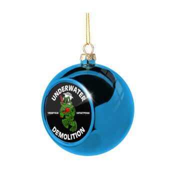 Underwater Demolition, Χριστουγεννιάτικη μπάλα δένδρου Μπλε 8cm