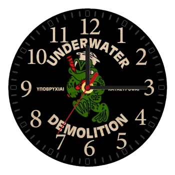 Underwater Demolition, Ρολόι τοίχου ξύλινο plywood (20cm)