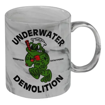 Underwater Demolition, Mug ceramic marble style, 330ml
