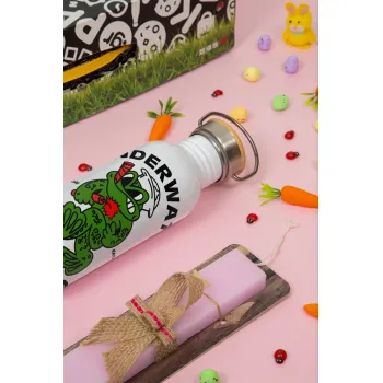 Underwater Demolition, Πασχαλινή Λαμπάδα με παγούρι μεταλλικό (620ml, stainless steel) & κερί αρωματικό πλακέ (30cm) (ΡΟΖ)