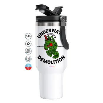Underwater Demolition, Mega Stainless steel Tumbler with lid, double wall 1,2L