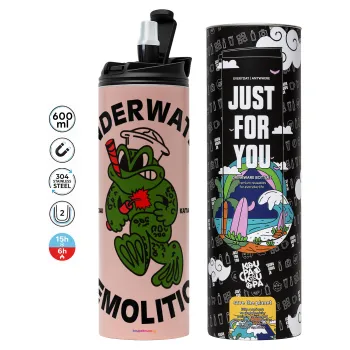 Underwater Demolition, Tumbler stainless steel PINK 600ml