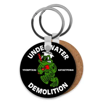 Underwater Demolition, Μπρελόκ Ξύλινο στρογγυλό MDF Φ5cm