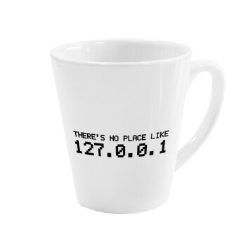 there's no place like 127.0.0.1, Κούπα Latte Λευκή, κεραμική, 300ml