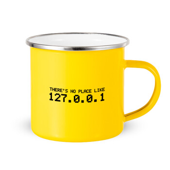 there's no place like 127.0.0.1, Yellow Enamel Metallic Cup 360ml