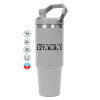GREY color, 890ml (30oz) stainless Steel Tumbler with Handle