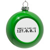 Στολίδι Χριστουγεννιάτικη μπάλα δένδρου Πράσινο 8cm