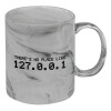 Mug ceramic marble style, 330ml