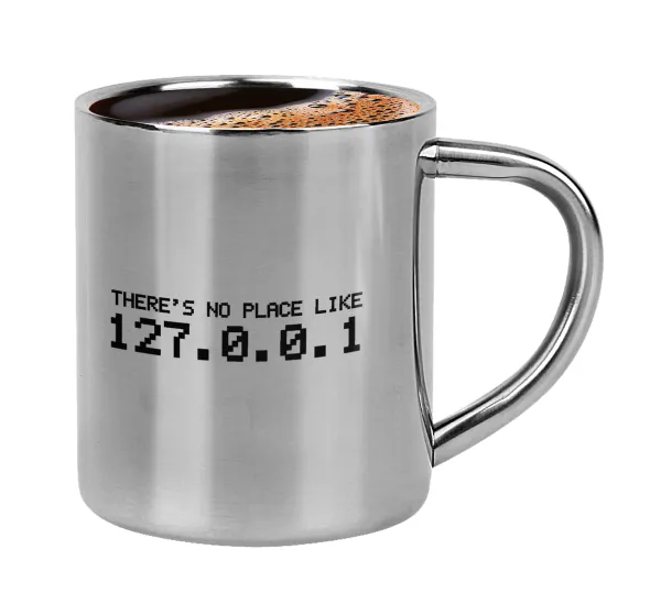 there's no place like 127.0.0.1 — Κουπάκι μεταλλικό διπλού τοιχώματος για espresso (220ml)