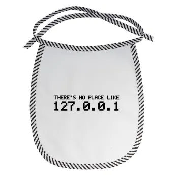 there's no place like 127.0.0.1, Σαλιάρα μωρού αλέκιαστη με κορδόνι Μαύρη