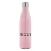 Metal mug thermos Pink Iridiscent (Stainless steel), double wall, 500ml