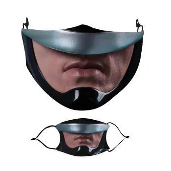 Robocop, Μάσκα υφασμάτινη Ενηλίκων πολλαπλών στρώσεων με υποδοχή φίλτρου