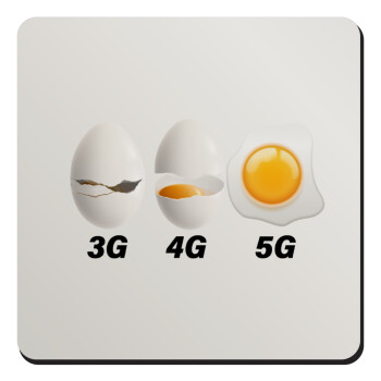 3G > 4G > 5G, Τετράγωνο μαγνητάκι ξύλινο 9x9cm