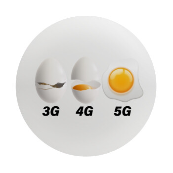 3G > 4G > 5G, Mousepad Στρογγυλό 20cm
