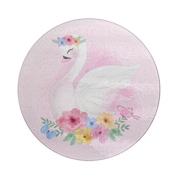 White swan, Επιφάνεια κοπής γυάλινη στρογγυλή (30cm)