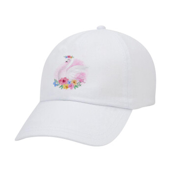 White swan, Καπέλο Baseball Λευκό (5-φύλλο, unisex)