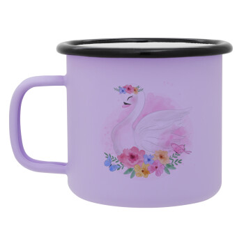 White swan, Κούπα Μεταλλική εμαγιέ ΜΑΤ Light Pastel Purple 360ml
