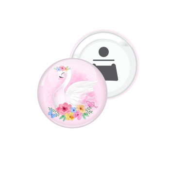 White swan, Μαγνητάκι και ανοιχτήρι μπύρας στρογγυλό διάστασης 5,9cm