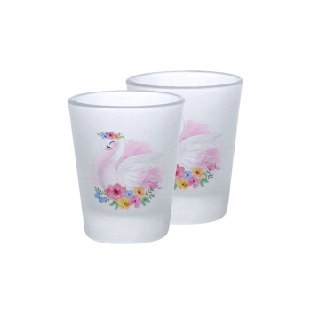 White swan, Σφηνοπότηρα γυάλινα 45ml του πάγου (2 τεμάχια)