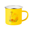 Yellow Enamel Metallic Cup 360ml