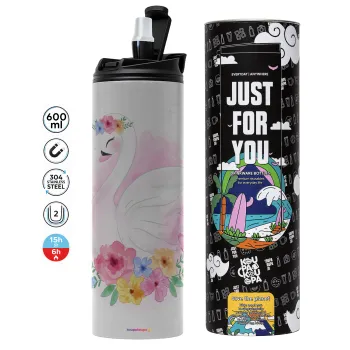 White swan, Tumbler stainless steel GREY 600ml