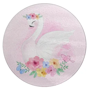 Λευκός κύκνος, Επιφάνεια κοπής γυάλινη στρογγυλή (30cm)