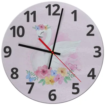 Λευκός κύκνος, Ρολόι τοίχου γυάλινο (30cm)