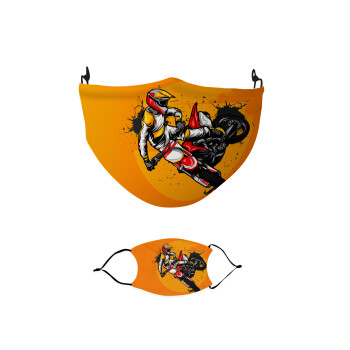 Motocross, Μάσκα υφασμάτινη παιδική πολλαπλών στρώσεων με υποδοχή φίλτρου
