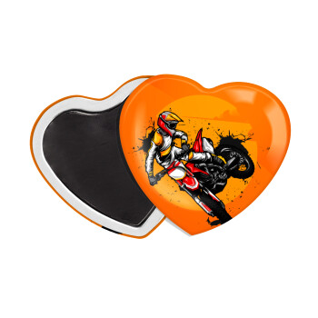 Motocross, Μαγνητάκι καρδιά (57x52mm)