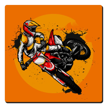 Motocross, Τετράγωνο μαγνητάκι ξύλινο 6x6cm