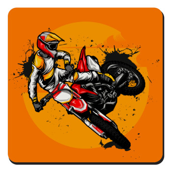 Motocross, Τετράγωνο μαγνητάκι ξύλινο 9x9cm