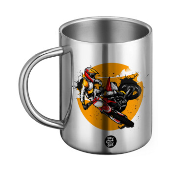 Motocross, BIG Mug Stainless steel double wall (450ml)