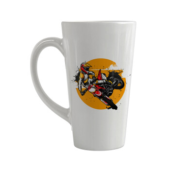 Motocross, Κούπα κωνική Latte Μεγάλη, κεραμική, 450ml