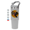 GREY color, 890ml (30oz) stainless Steel Tumbler with Handle