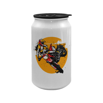 Motocross, Κούπα ταξιδιού μεταλλική με καπάκι (tin-can) 500ml