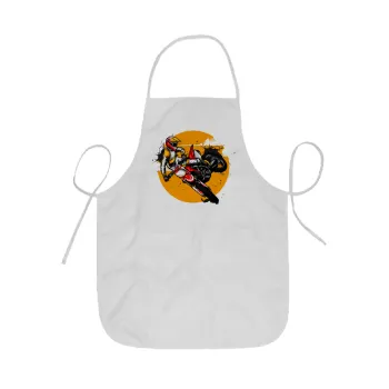 Motocross, Ποδιά Σεφ ολόσωμη κοντή  Παιδική (44x62cm)