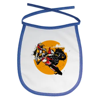 Motocross, Σαλιάρα μωρού αλέκιαστη με κορδόνι Μπλε