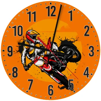 Motocross, Ρολόι τοίχου ξύλινο (30cm)