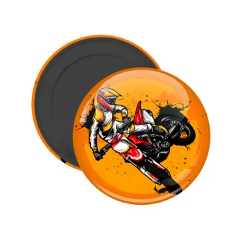 Motocross, Μαγνητάκι ψυγείου στρογγυλό διάστασης 5cm