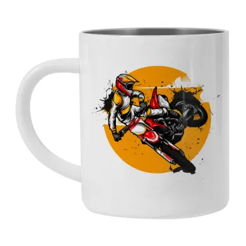 Motocross, Mug Stainless steel double wall 300ml