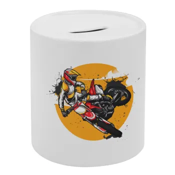 Motocross, Κουμπαράς πορσελάνης με τάπα