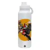 1L Stainless Steel Thermal Bottle with Phone Holder & Double Wall Insulation