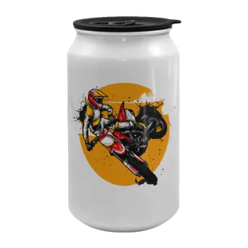 Motocross, Κούπα ταξιδιού μεταλλική με καπάκι (tin-can) 500ml